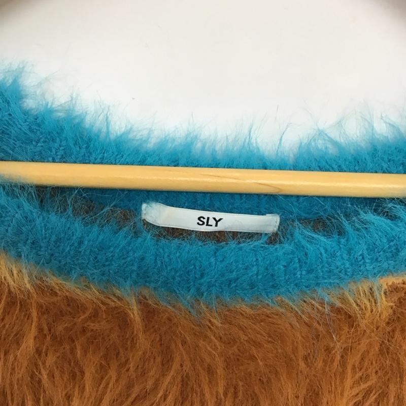 スライ SLY ニット、セーター 長袖 長袖ニット ワイドネック FREE 無地 マルチカラー / マルチカラー / multicolor レディース USED 古着 中古 10156224