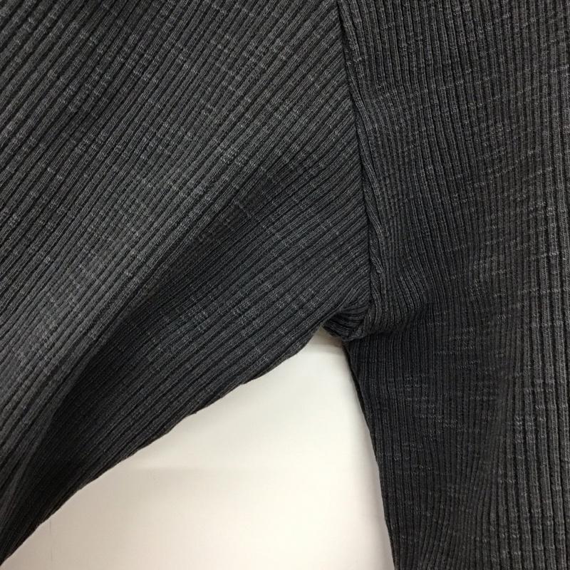 ザラ ZARA カットソー 長袖 長袖カットソー 無地カットソー クルーネック S 無地 ダークグレー / ダークグレー / レディース USED 古着 中古 10156226