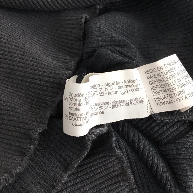 ザラ ZARA カットソー 長袖 長袖カットソー 無地カットソー クルーネック S 無地 ダークグレー / ダークグレー / レディース USED 古着 中古 10156226