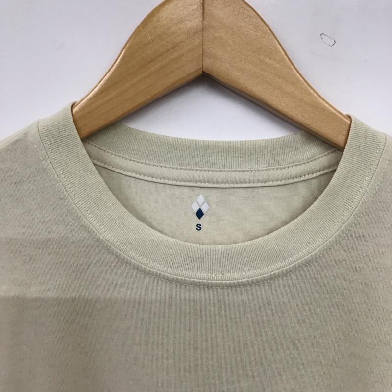 モンベル mont-bell Tシャツ 半袖 半袖カットソー プリントTシャツ クルーネックカットソー S ロゴ、文字 アイボリー / アイボリー / レディース USED 古着 中古 10156228