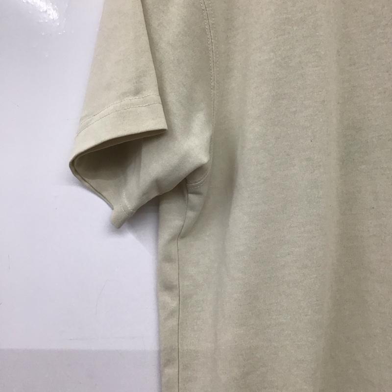 モンベル mont-bell Tシャツ 半袖 半袖カットソー プリントTシャツ クルーネックカットソー S ロゴ、文字 アイボリー / アイボリー / レディース USED 古着 中古 10156228