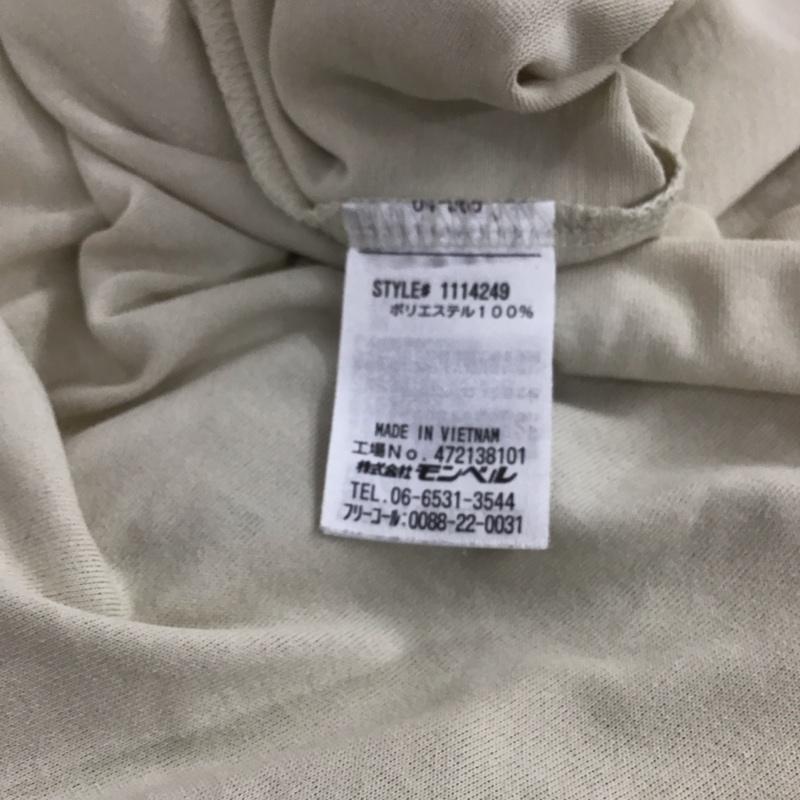 モンベル mont-bell Tシャツ 半袖 半袖カットソー プリントTシャツ クルーネックカットソー S ロゴ、文字 アイボリー / アイボリー / レディース USED 古着 中古 10156228