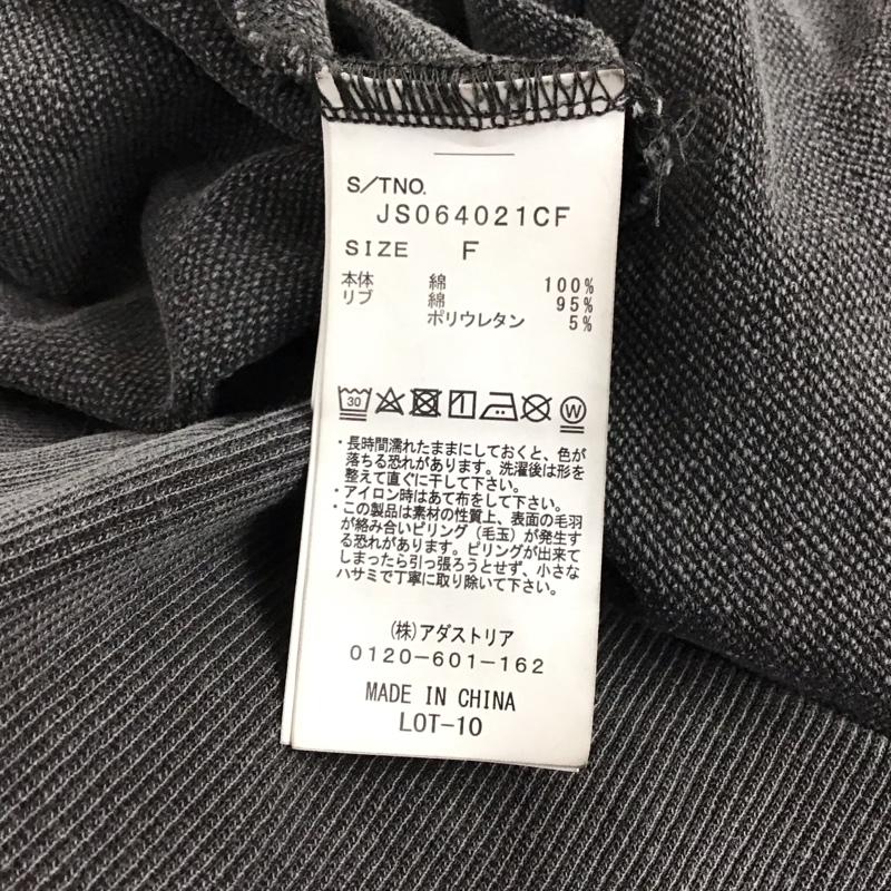 ジーナシス JEANASIS ワンピース ミニスカート 半袖ワンピース スウェットワンピース FREE 無地 ダークグレー / ダークグレー / レディース USED 古着 中古 10156230