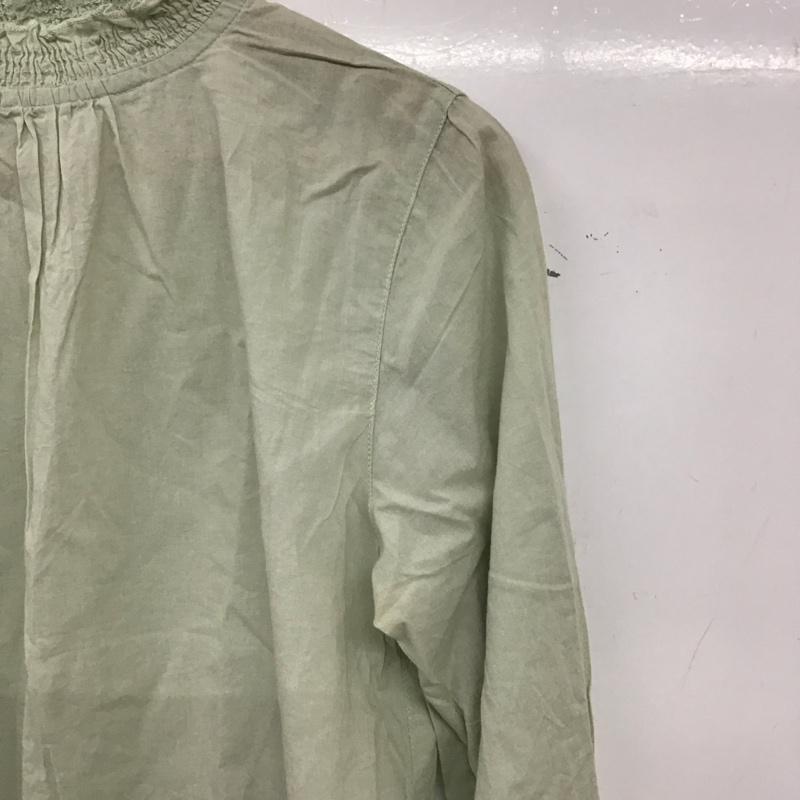 エヘカソポ ehka sopo シャツ、ブラウス 長袖 長袖シャツ 無地シャツ プルオーバーシャツ FREE 無地 薄緑 / ライトグリーン / レディース USED 古着 中古 10156231