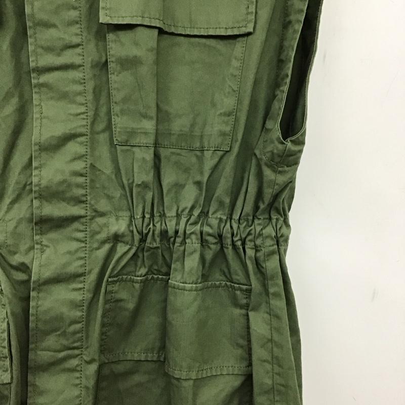 ディスコート Discoat ベスト ベスト ベスト フロントボタン ノースリーブ FREE 無地 カーキ / カーキ / khaki レディース USED 古着 中古 10156232