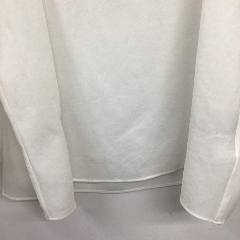 ジルスチュアート JILLSTUART カットソー 長袖 長袖カットソー フリル袖 ワイドネック S 無地 白 / ホワイト / white レディース USED 古着 中古 10156233