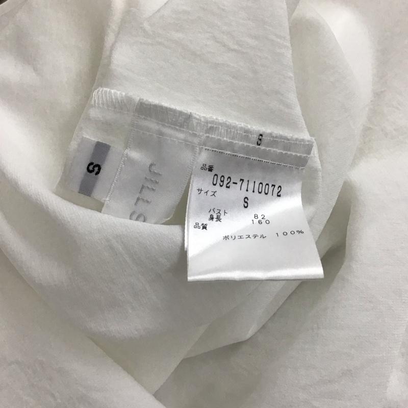ジルスチュアート JILLSTUART カットソー 長袖 長袖カットソー フリル袖 ワイドネック S 無地 白 / ホワイト / white レディース USED 古着 中古 10156233