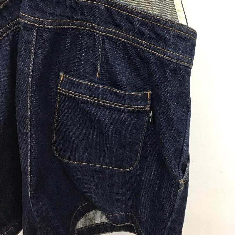 古着 USED サロペット・オーバーオール サロペット、オーバーオール オーバーオール つなぎ オールインワン ショートパンツ 36 無地 インディゴ / インディゴ / Indigo レディース USED 古着 中古 10156236