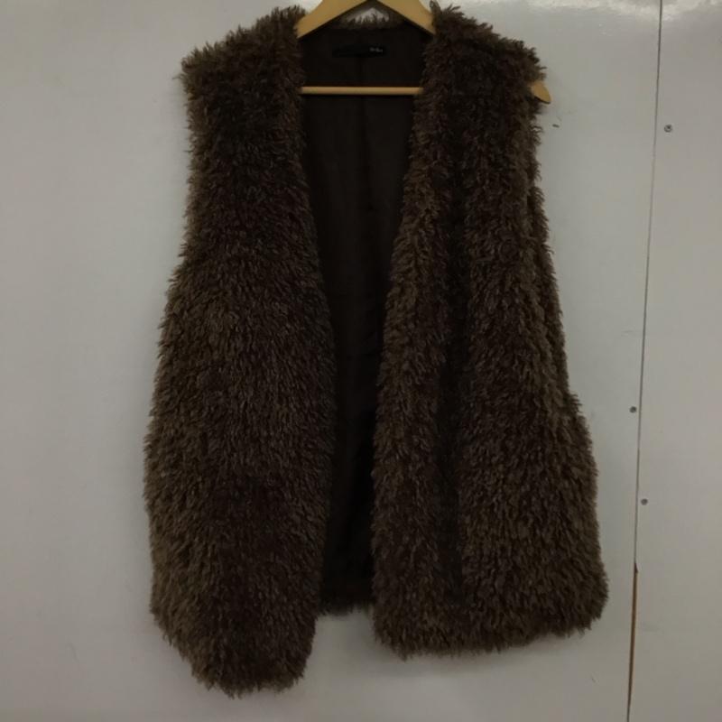 ヘザー Heather ベスト ベスト FREE 無地 茶 / ブラウン / brown レディース USED 古着 中古 10156241