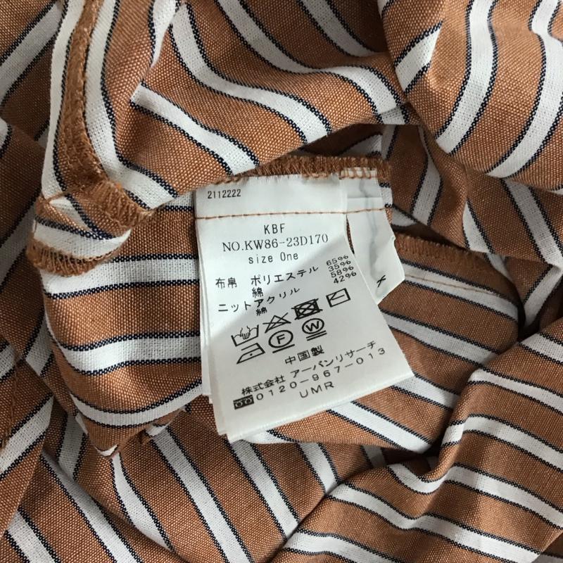 ケービーエフ KBF シャツ、ブラウス 長袖 KW86-23D170 ドッキングドロップシャツ ONE SIZE ストライプ マルチカラー / マルチカラー / multicolor レディース USED 古着 中古 10156243