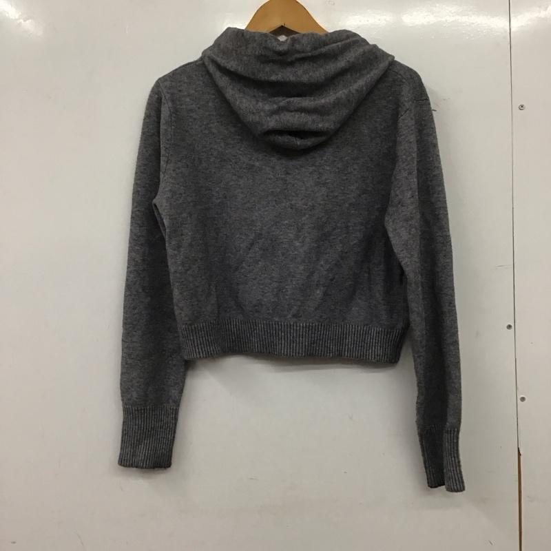 ザラニット ZARA KNIT パーカー 長袖 M 無地 灰 / グレー / gray レディース USED 古着 中古 10156245