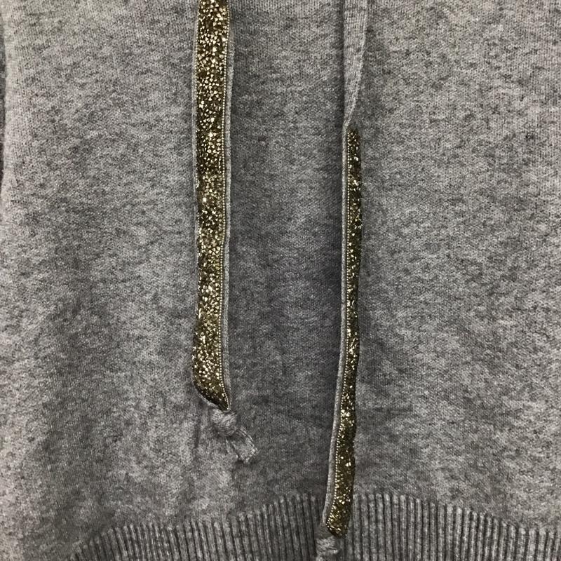 ザラニット ZARA KNIT パーカー 長袖 M 無地 灰 / グレー / gray レディース USED 古着 中古 10156245