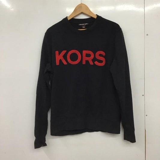 マイケルコース MICHAEL KORS トレーナー 長袖 M ロゴ、文字 黒 / ブラック / black レディース USED 古着 中古 10156247