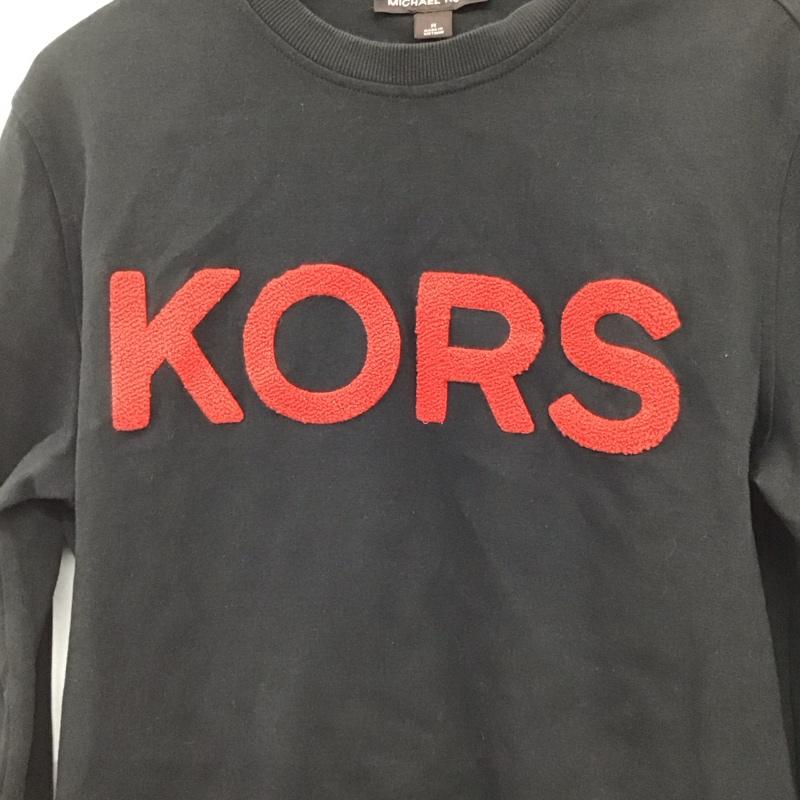 マイケルコース MICHAEL KORS トレーナー 長袖 M ロゴ、文字 黒 / ブラック / black レディース USED 古着 中古 10156247