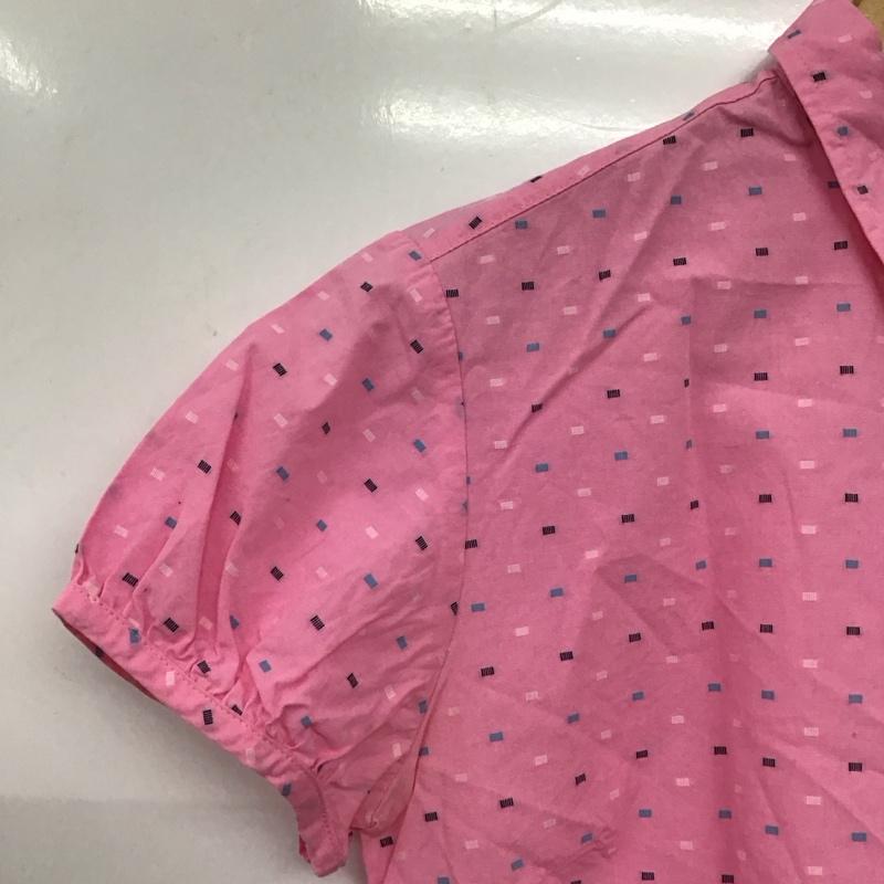 ラコステ LACOSTE シャツ、ブラウス 半袖 42 総柄 桃 / ピンク / pink レディース USED 古着 中古 10156248