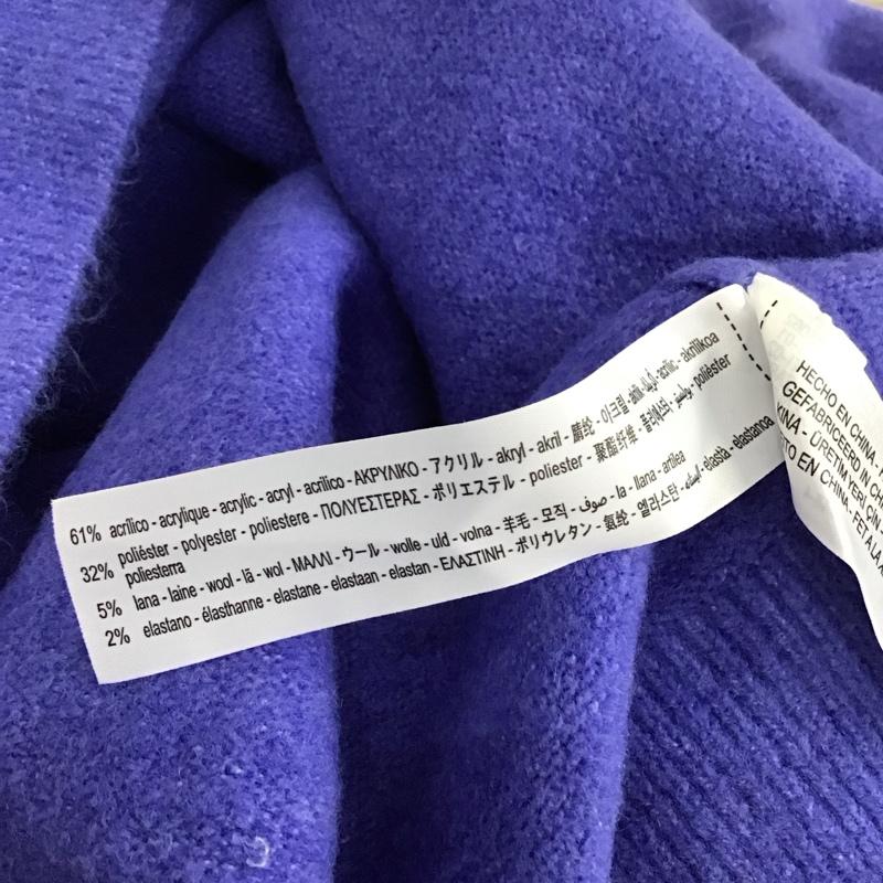 ザラ ZARA ニット、セーター 長袖 M 無地 紫 / パープル / purple レディース USED 古着 中古 10156249