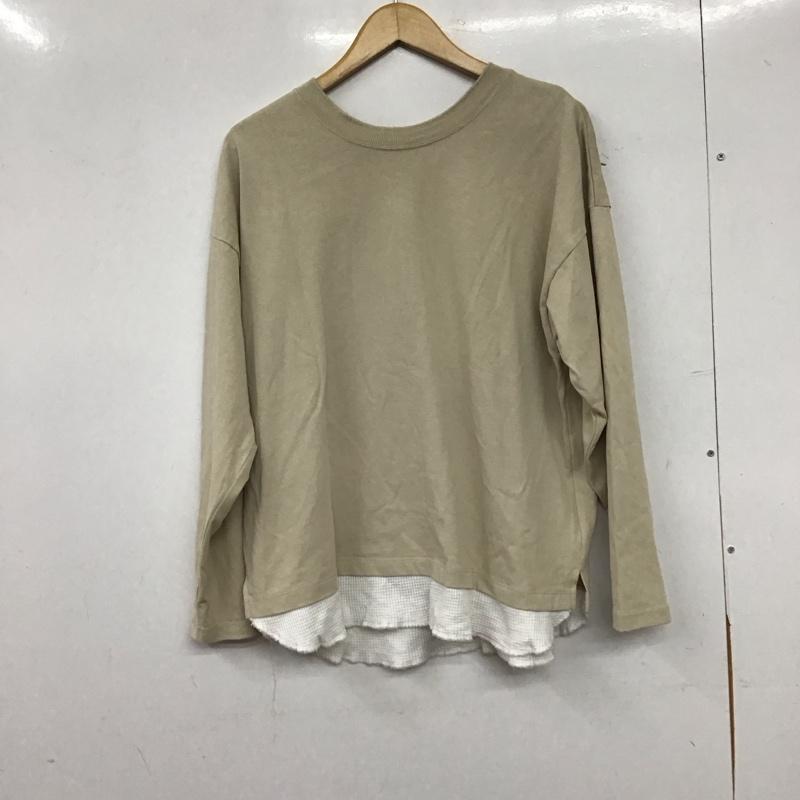 ニコアンド niko and... カットソー 長袖 M 無地 ベージュ / ベージュ / beige レディース USED 古着 中古 10156251