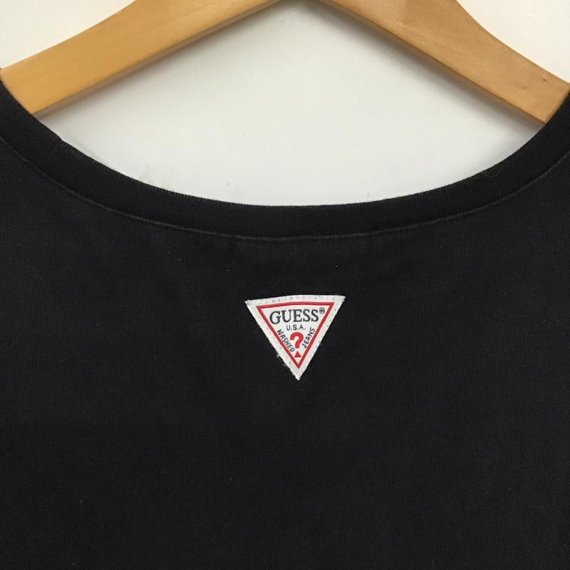 ゲス Guess ワンピース ミニスカート S ロゴ、文字 X プリント 黒 / ブラック / black レディース USED 古着 中古 10156253