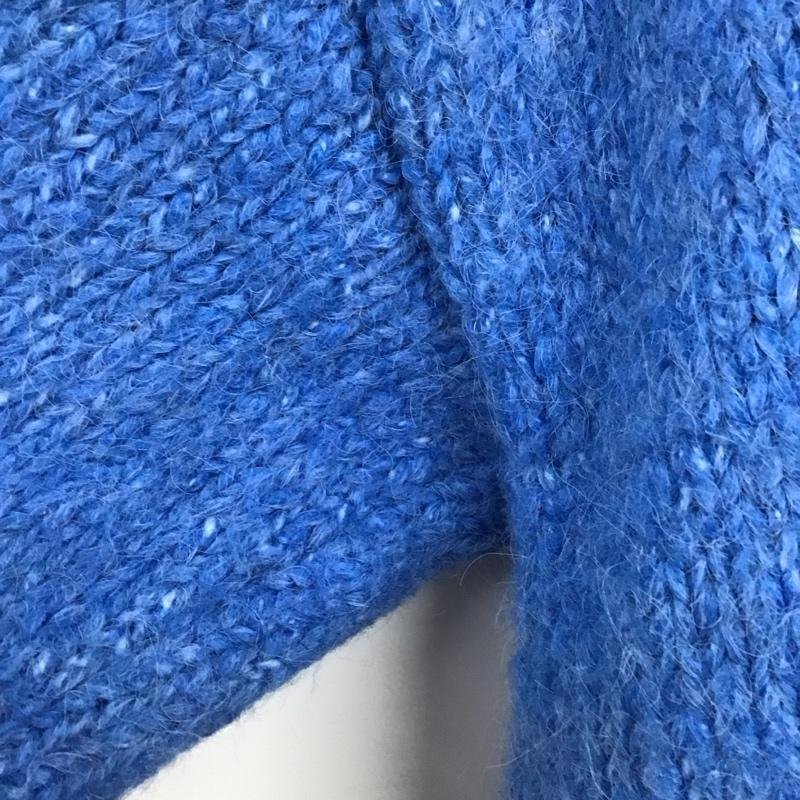 ザラ ZARA カーディガン 長袖 M 無地 青 / ブルー / blue レディース USED 古着 中古 10156254