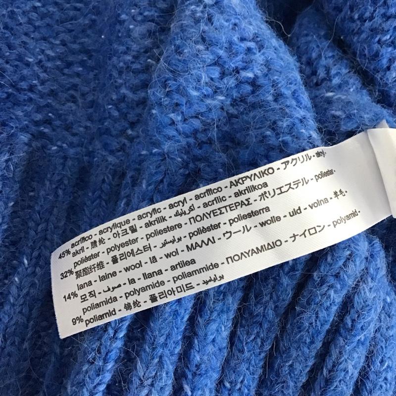 ザラ ZARA カーディガン 長袖 M 無地 青 / ブルー / blue レディース USED 古着 中古 10156254