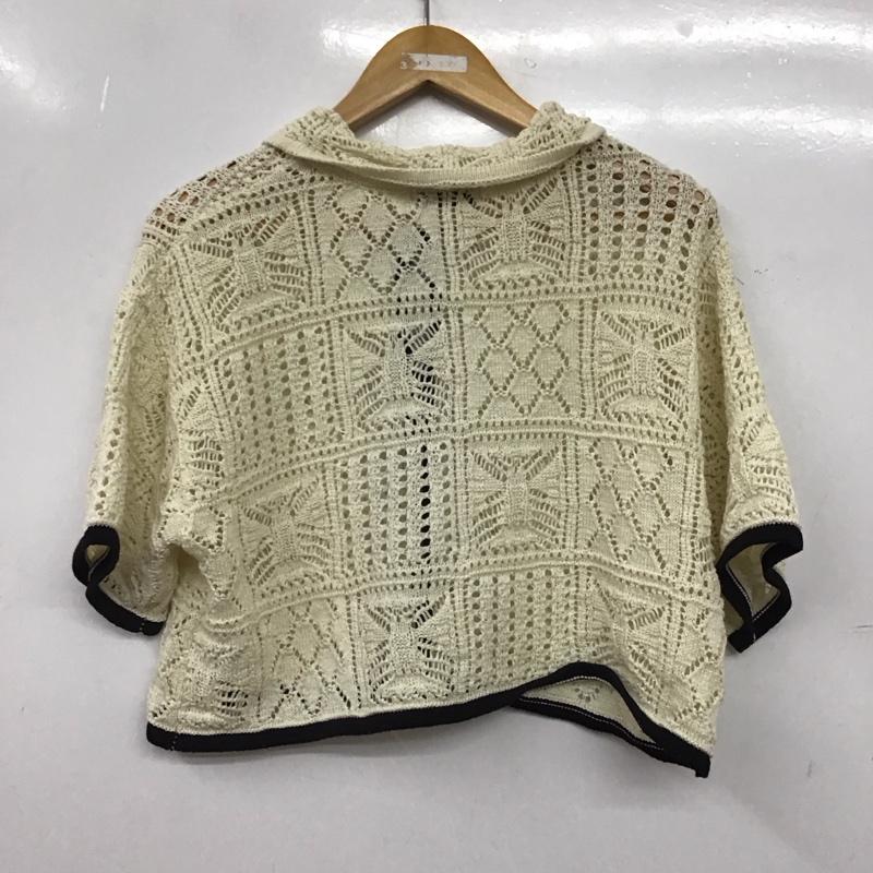ページボーイ PAGEBOY カーディガン 半袖 FREE 無地 白 / ホワイト / white レディース USED 古着 中古 10156255