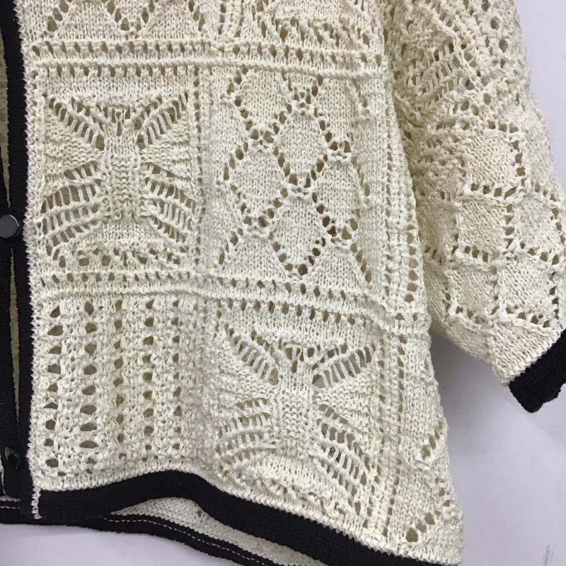 ページボーイ PAGEBOY カーディガン 半袖 FREE 無地 白 / ホワイト / white レディース USED 古着 中古 10156255