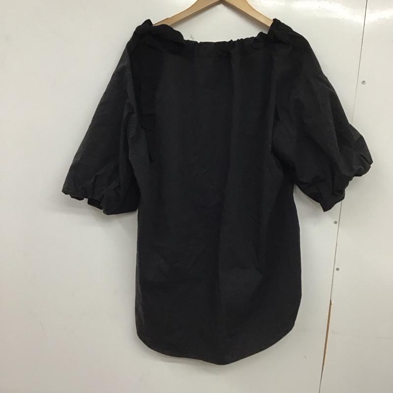 エッセン.ロートレアモン ESSEN.LAUTREAMONT カットソー 半袖 38 無地 黒 / ブラック / black レディース USED 古着 中古 10156257