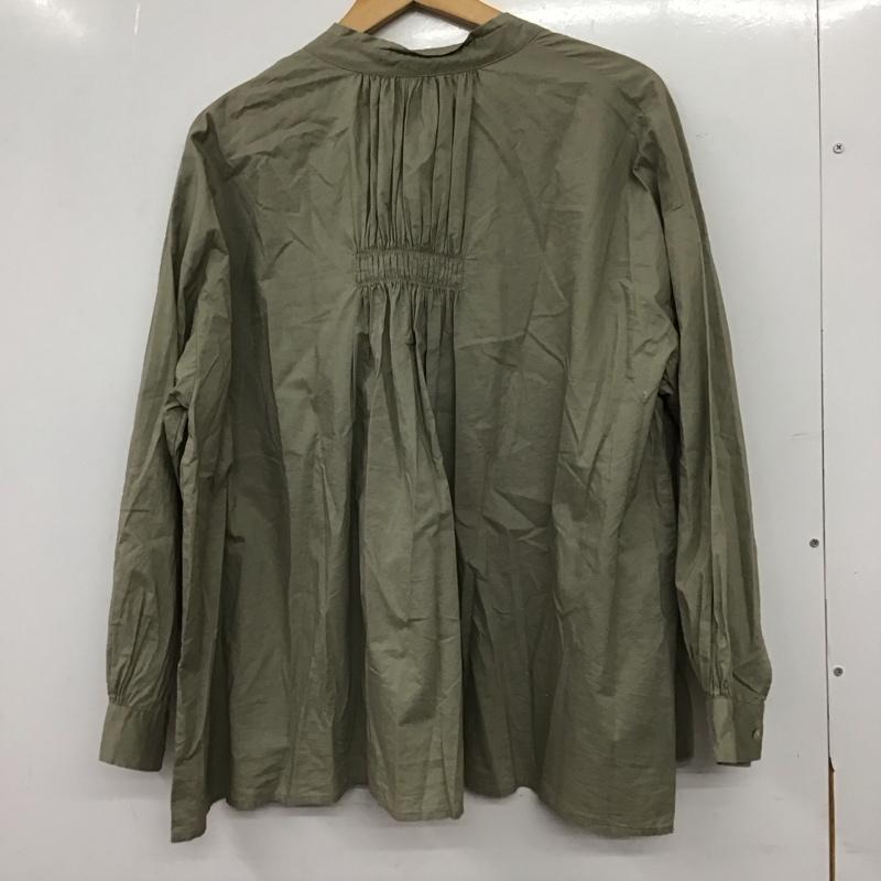 ひより HIYORI シャツ、ブラウス 長袖 FREE 無地 カーキ / カーキ / khaki レディース USED 古着 中古 10156259