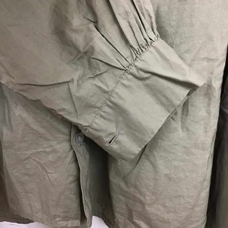ひより HIYORI シャツ、ブラウス 長袖 FREE 無地 カーキ / カーキ / khaki レディース USED 古着 中古 10156259