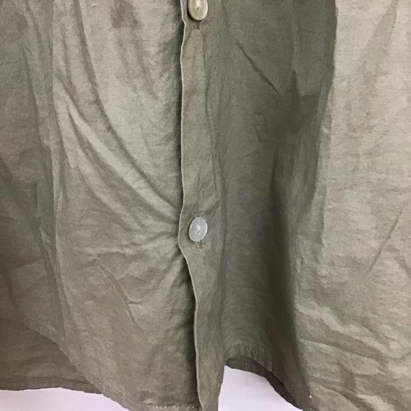 ひより HIYORI シャツ、ブラウス 長袖 FREE 無地 カーキ / カーキ / khaki レディース USED 古着 中古 10156259