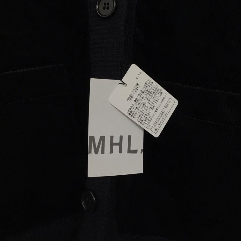 エムエイチエル MHL. カーディガン 長袖 タグ付 2 無地 黒 / ブラック / black レディース USED 古着 中古 10156265