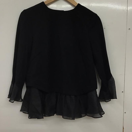 ジルスチュアート JILLSTUART カットソー 七分袖 M 無地 黒 / ブラック / black レディース USED 古着 中古 10156270