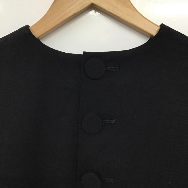 ジルスチュアート JILLSTUART カットソー 七分袖 M 無地 黒 / ブラック / black レディース USED 古着 中古 10156270