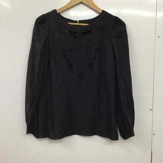 ジルスチュアート JILLSTUART カットソー 長袖 M 無地 黒 / ブラック / black レディース USED 古着 中古 10156271