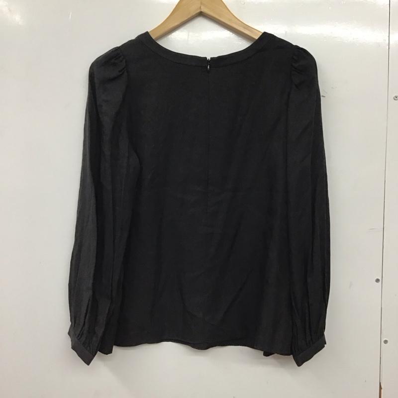 ジルスチュアート JILLSTUART カットソー 長袖 M 無地 黒 / ブラック / black レディース USED 古着 中古 10156271