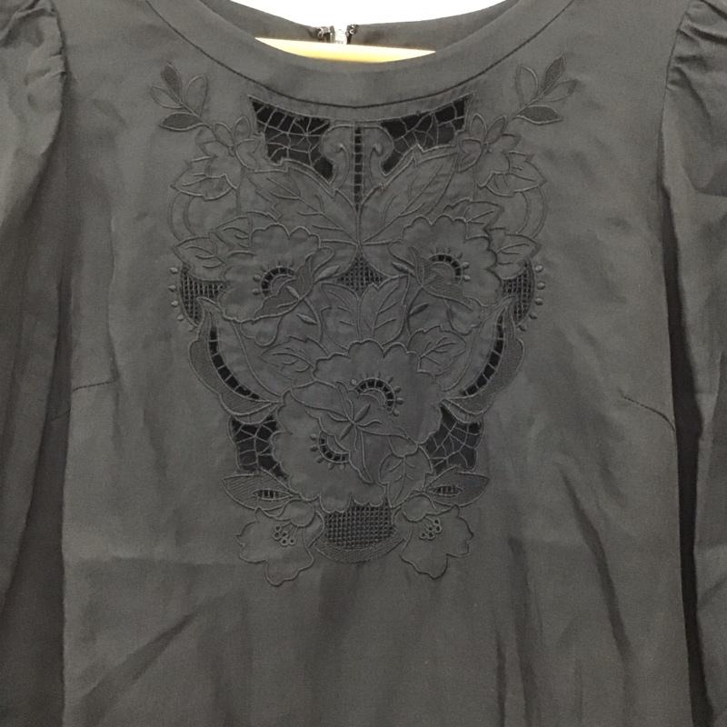 ジルスチュアート JILLSTUART カットソー 長袖 M 無地 黒 / ブラック / black レディース USED 古着 中古 10156271