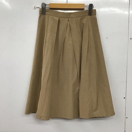ナチュラルビューティーベーシック NATURAL BEAUTY BASIC スカート ひざ丈スカート S 無地 ベージュ / ベージュ / beige レディース USED 古着 中古 10156273