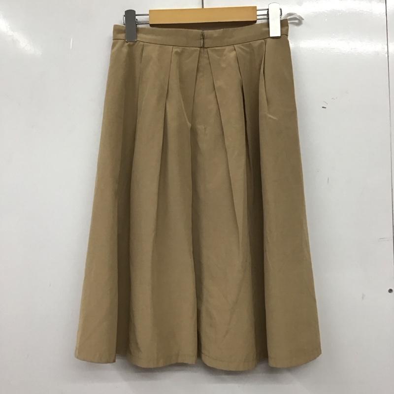 ナチュラルビューティーベーシック NATURAL BEAUTY BASIC スカート ひざ丈スカート S 無地 ベージュ / ベージュ / beige レディース USED 古着 中古 10156273