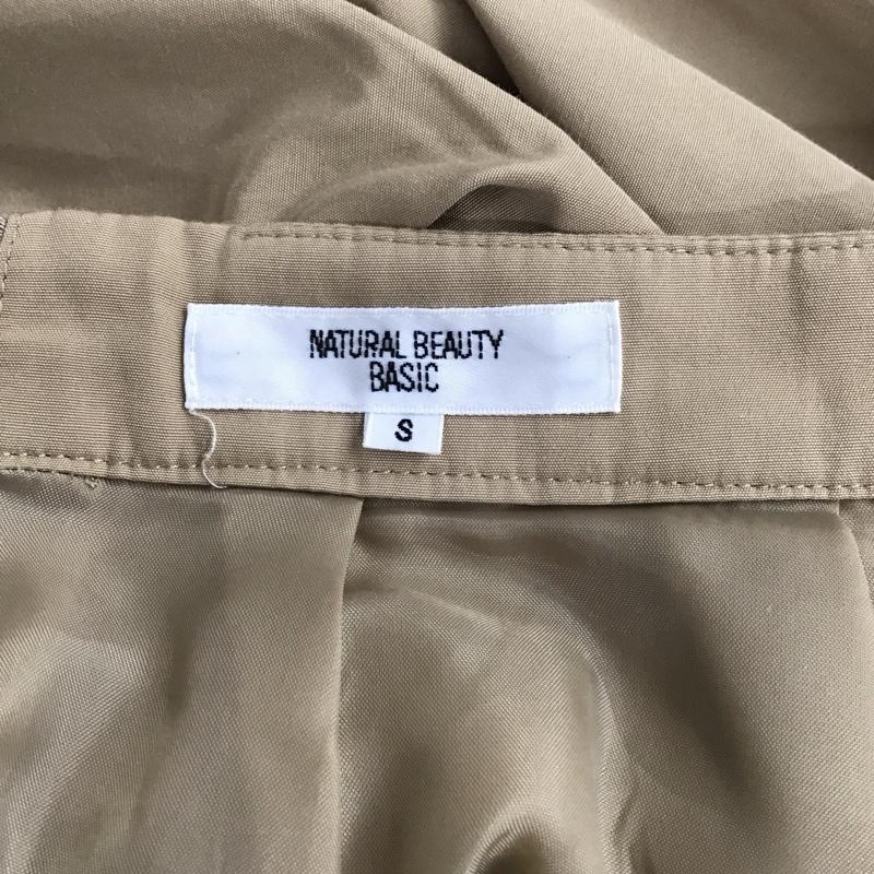 ナチュラルビューティーベーシック NATURAL BEAUTY BASIC スカート ひざ丈スカート S 無地 ベージュ / ベージュ / beige レディース USED 古着 中古 10156273