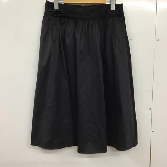 ザラベーシック ZARA BASIC スカート ひざ丈スカート M 無地 黒 / ブラック / black レディース USED 古着 中古 10156274