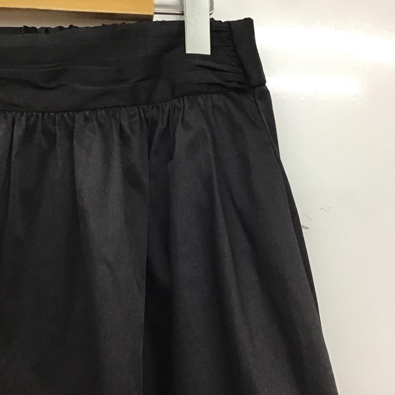 ザラベーシック ZARA BASIC スカート ひざ丈スカート M 無地 黒 / ブラック / black レディース USED 古着 中古 10156274