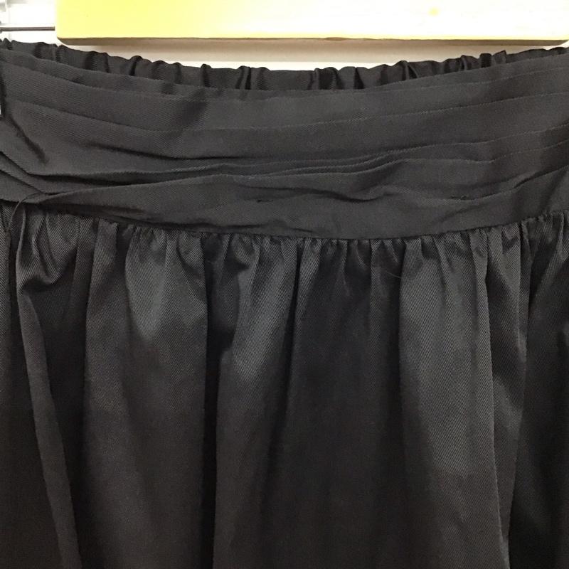 ザラベーシック ZARA BASIC スカート ひざ丈スカート M 無地 黒 / ブラック / black レディース USED 古着 中古 10156274