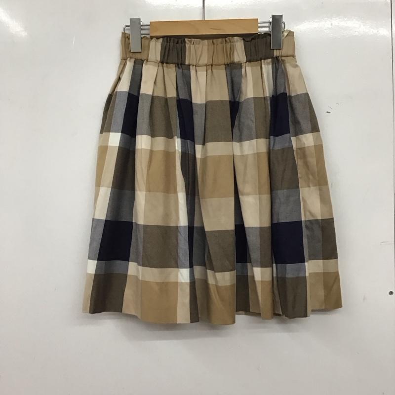 ブルーレーベル・クレストブリッジ BLUE LABEL CRESTBRIDGE スカート ひざ丈スカート 38 チェック マルチカラー / マルチカラー / multicolor レディース USED 古着 中古 10156276
