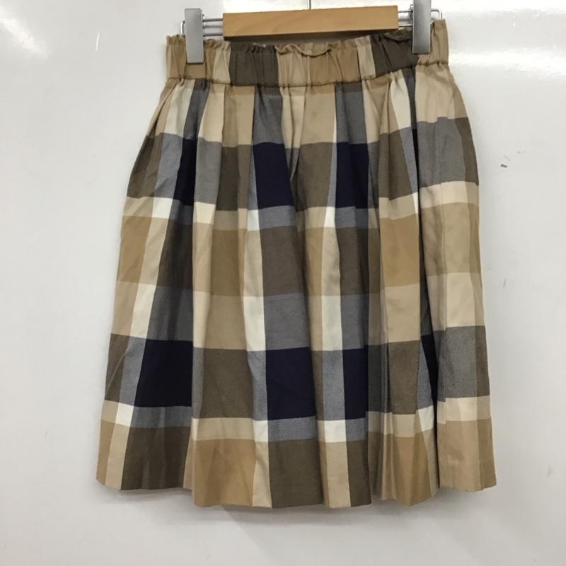 ブルーレーベル・クレストブリッジ BLUE LABEL CRESTBRIDGE スカート ひざ丈スカート 38 チェック マルチカラー / マルチカラー / multicolor レディース USED 古着 中古 10156276