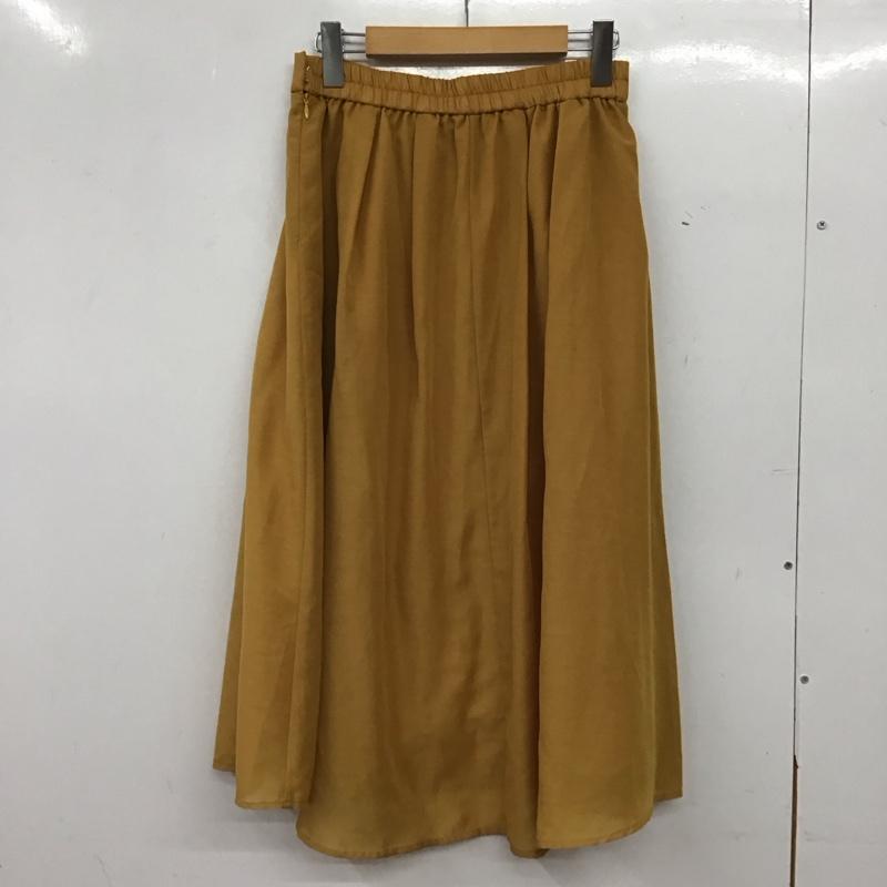 エニィスィス any SiS スカート ロングスカート 無地 マスタード / マスタード / レディース USED 古着 中古 10156277