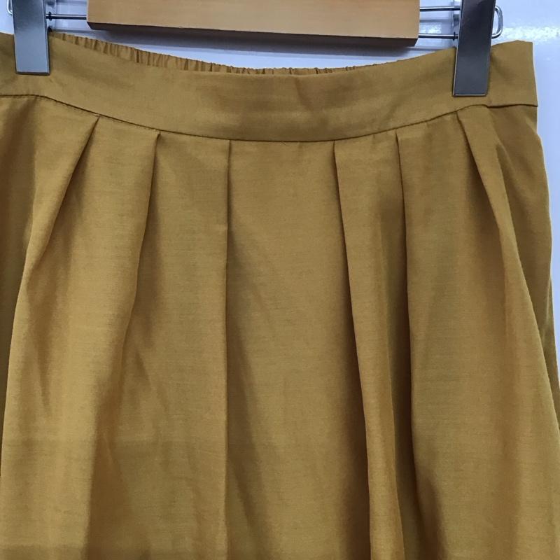 エニィスィス any SiS スカート ロングスカート 無地 マスタード / マスタード / レディース USED 古着 中古 10156277