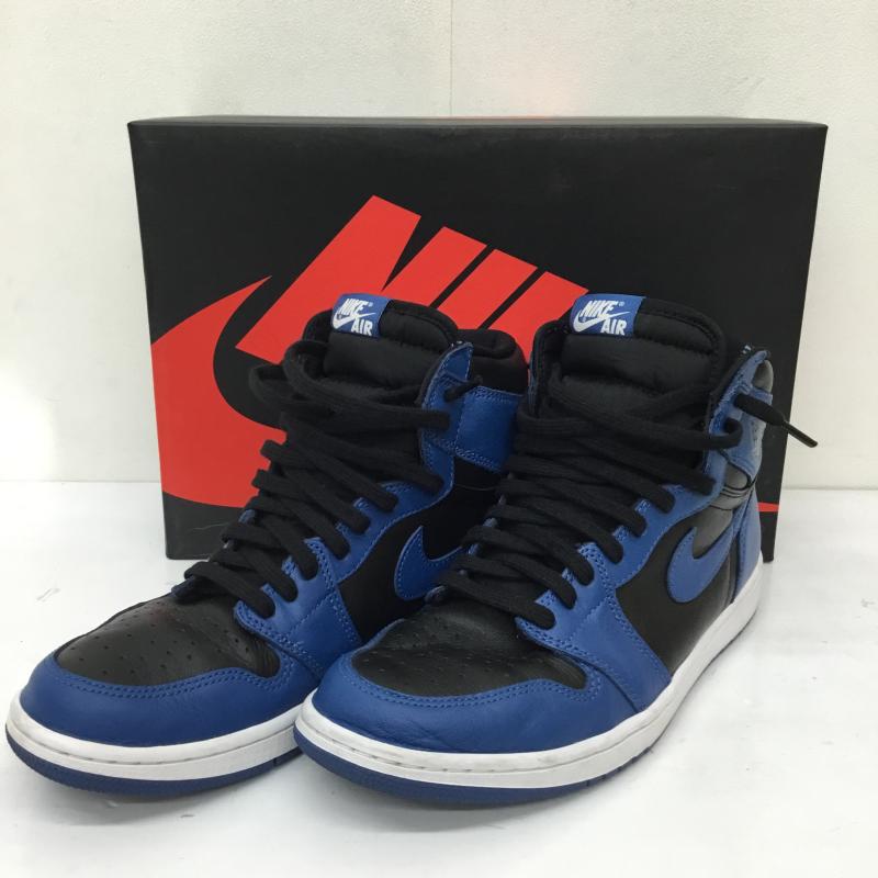 ナイキ NIKE スニーカー スニーカー Nike Air Jordan 1 Retro High OG Dark Marina Blue 555088-404 28.0cm ロゴ、文字 青 / ブルー / blue X 黒 / ブラック / black メンズ USED 古着 中古 10156280