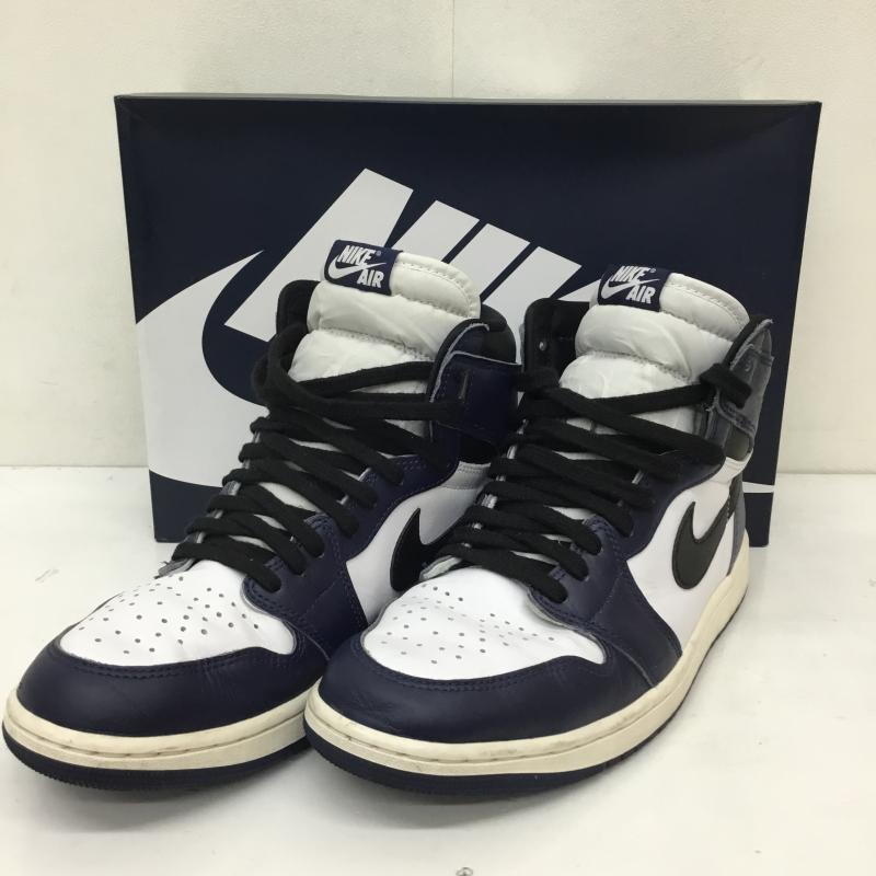 ナイキ NIKE スニーカー スニーカー Nike Air Jordan 1 Retro High OG Midnight Navy DZ5485-401 28.0cm ロゴ、文字 紺 / ネイビー / navy X 白 / ホワイト / white メンズ USED 古着 中古 10156281