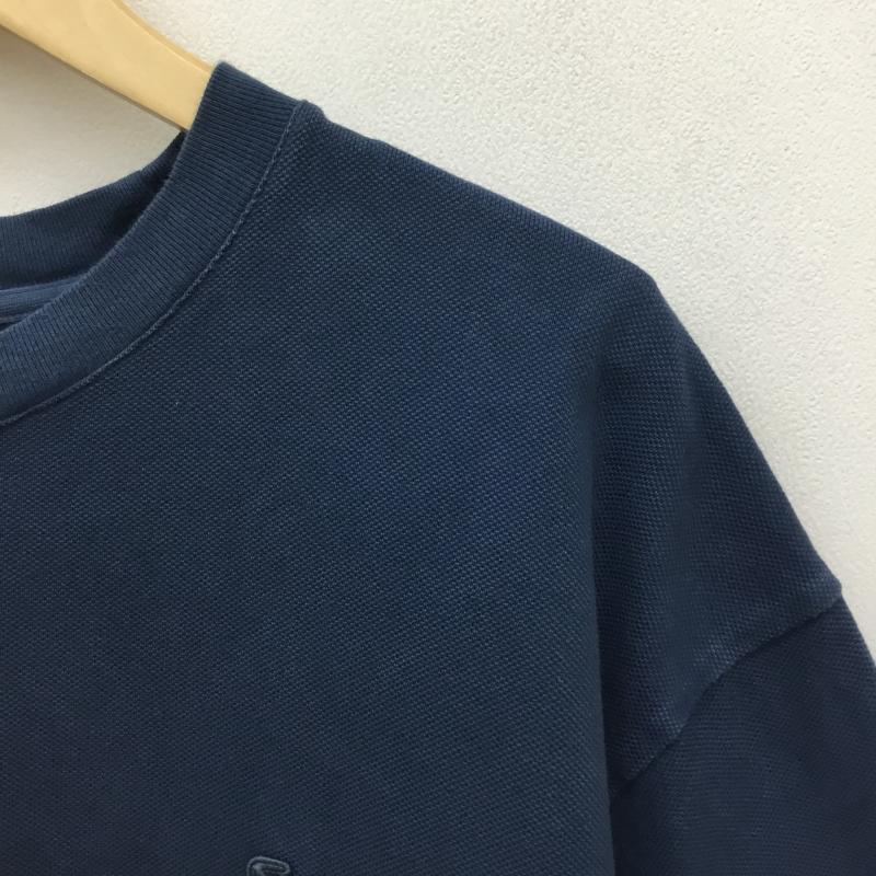 ラコステ LACOSTE カットソー 半袖 LACOSTE×DOORS MOSS STITCH S/S TEE 別注 L ロゴ、文字 青 / ブルー / blue メンズ USED 古着 中古 10156282