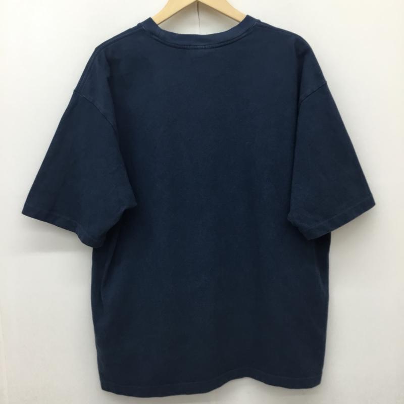 ラコステ LACOSTE カットソー 半袖 LACOSTE×DOORS MOSS STITCH S/S TEE 別注 L ロゴ、文字 青 / ブルー / blue メンズ USED 古着 中古 10156282